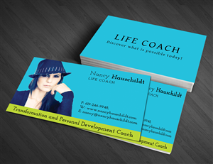 Diseño de Tarjeta de Presentación por  Artman para Nancy Hauschildt Life Coaching | Diseño: #4548370