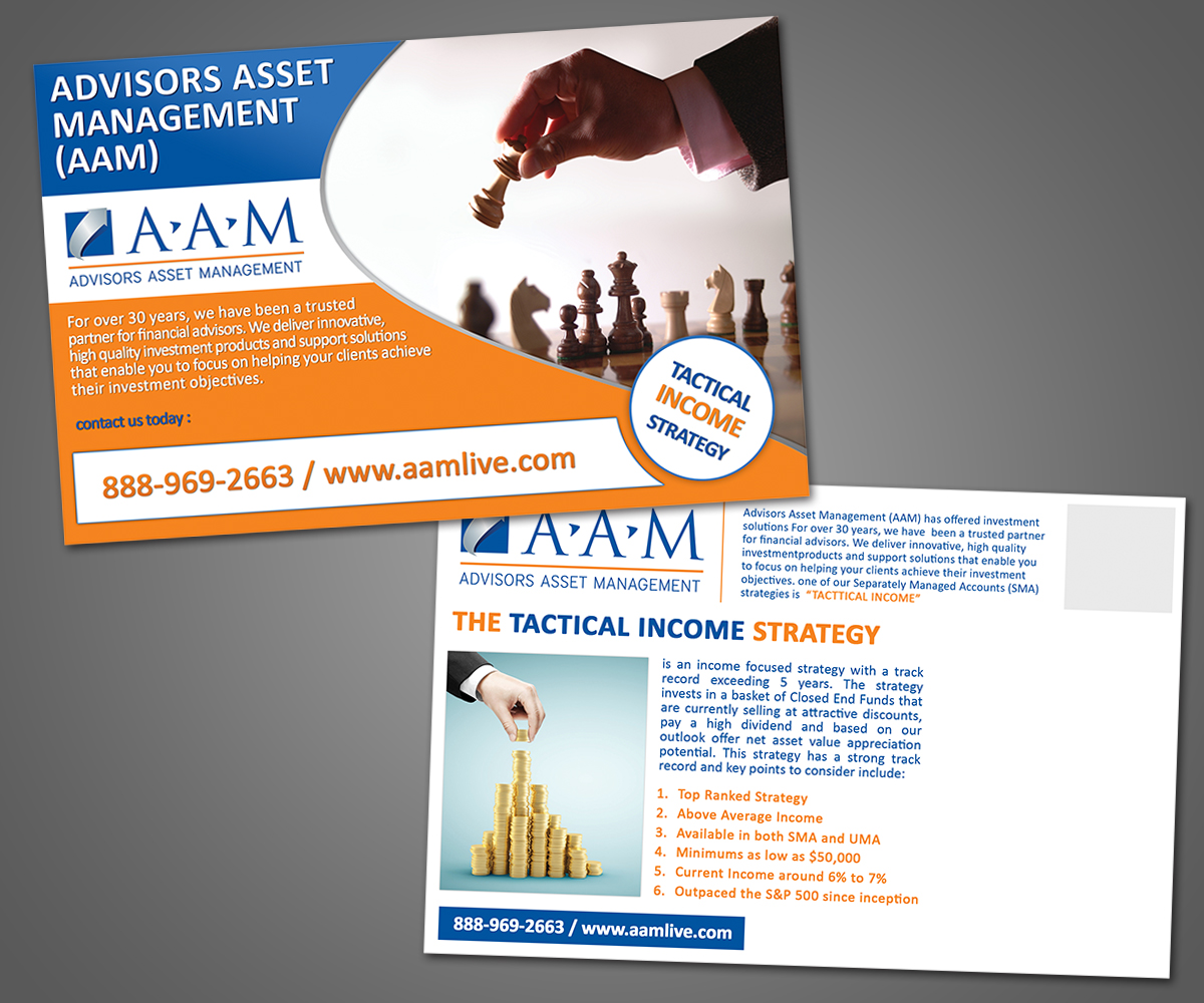 Postcard Design by Noor Taib for Advisors Asset Management, Inc. | Design #4508416