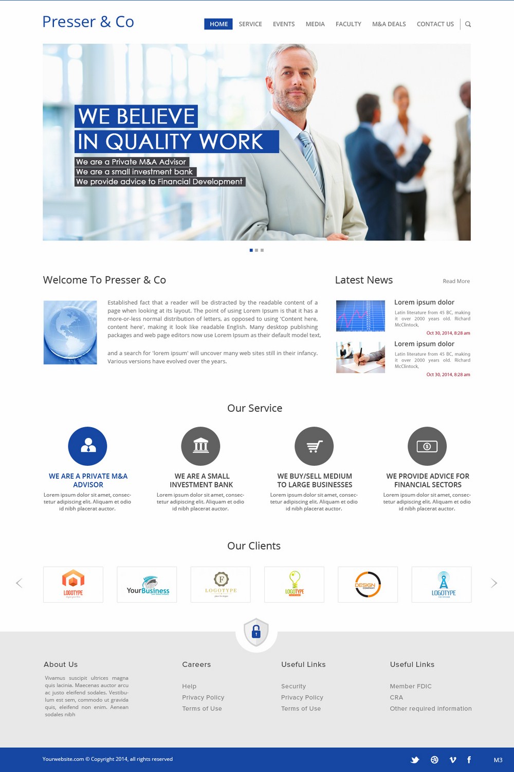 Web Design by pb for Presser & Co | Design #4457849