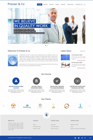 Web Design by pb for Presser & Co | Design: #4457849