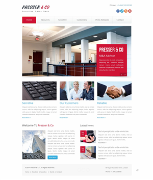 Web Design by pb for Presser & Co | Design: #4457852