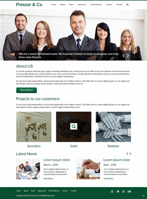 Web Design by pb for Presser & Co | Design: #4457853