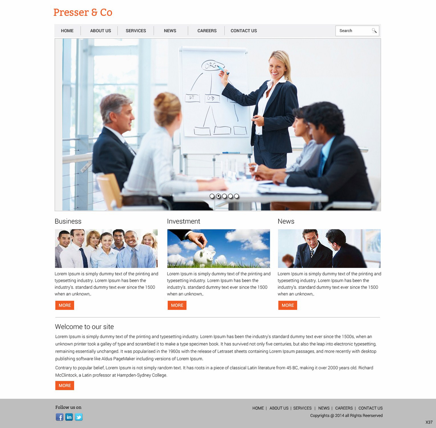 Web Design by pb for Presser & Co | Design #4457856
