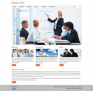 Web Design by pb for Presser & Co | Design: #4457856