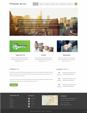 Web Design by pb for Presser & Co | Design: #4457857