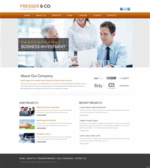 Web Design by pb for Presser & Co | Design: #4457858