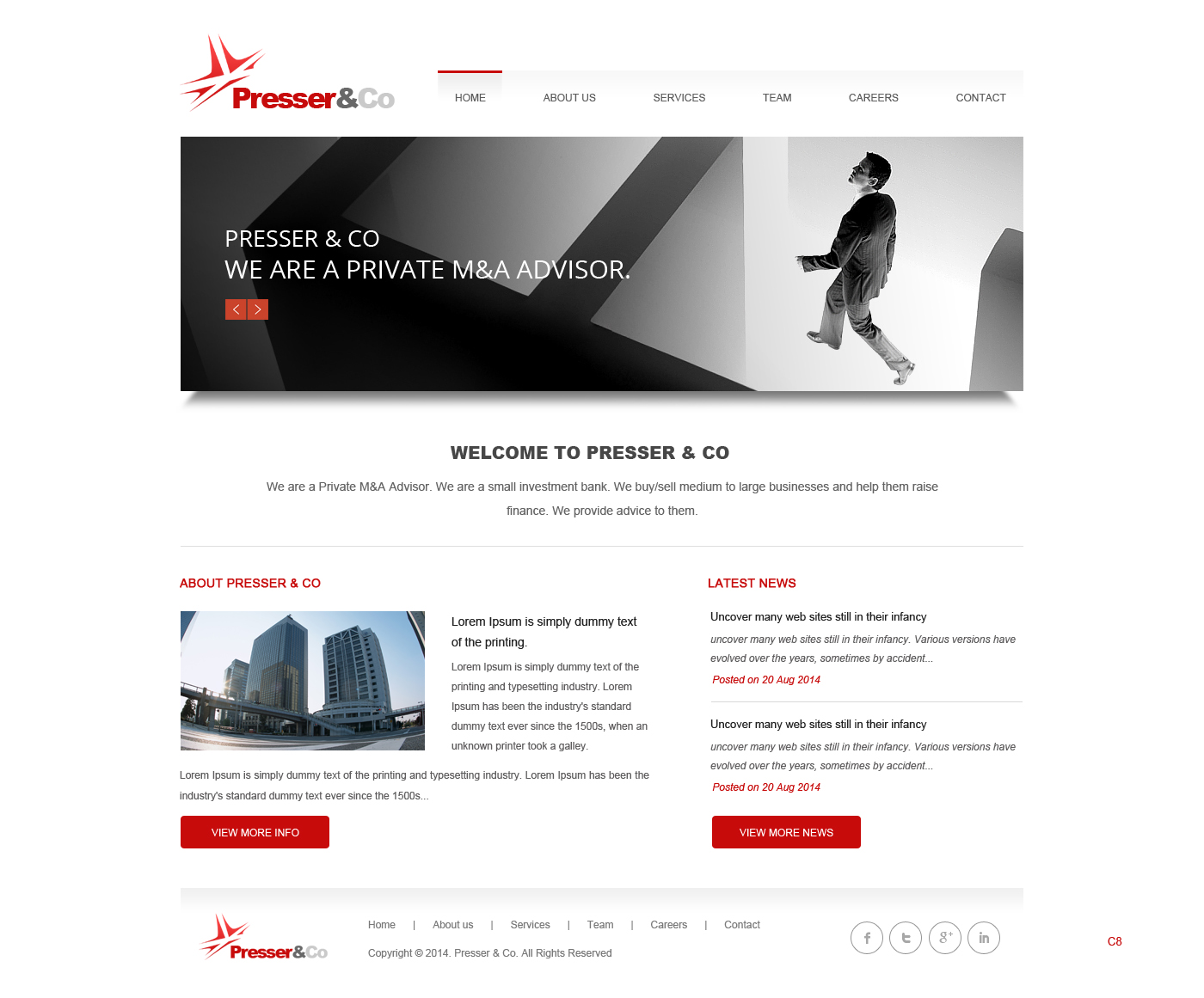 Web Design par pb pour Presser & Co | Design #4463357