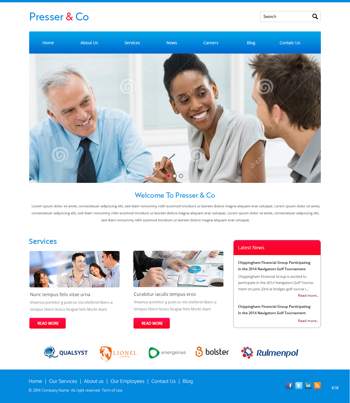 Web Design by pb for Presser & Co | Design #4463360