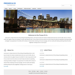 Web Design by Brajpal Freelance Website Designer for Presser & Co | Design: #4449062