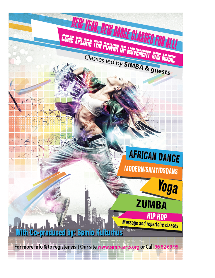 Diseño de Póster por alex989 para Simba Dance Ensemble | Diseño #4712313