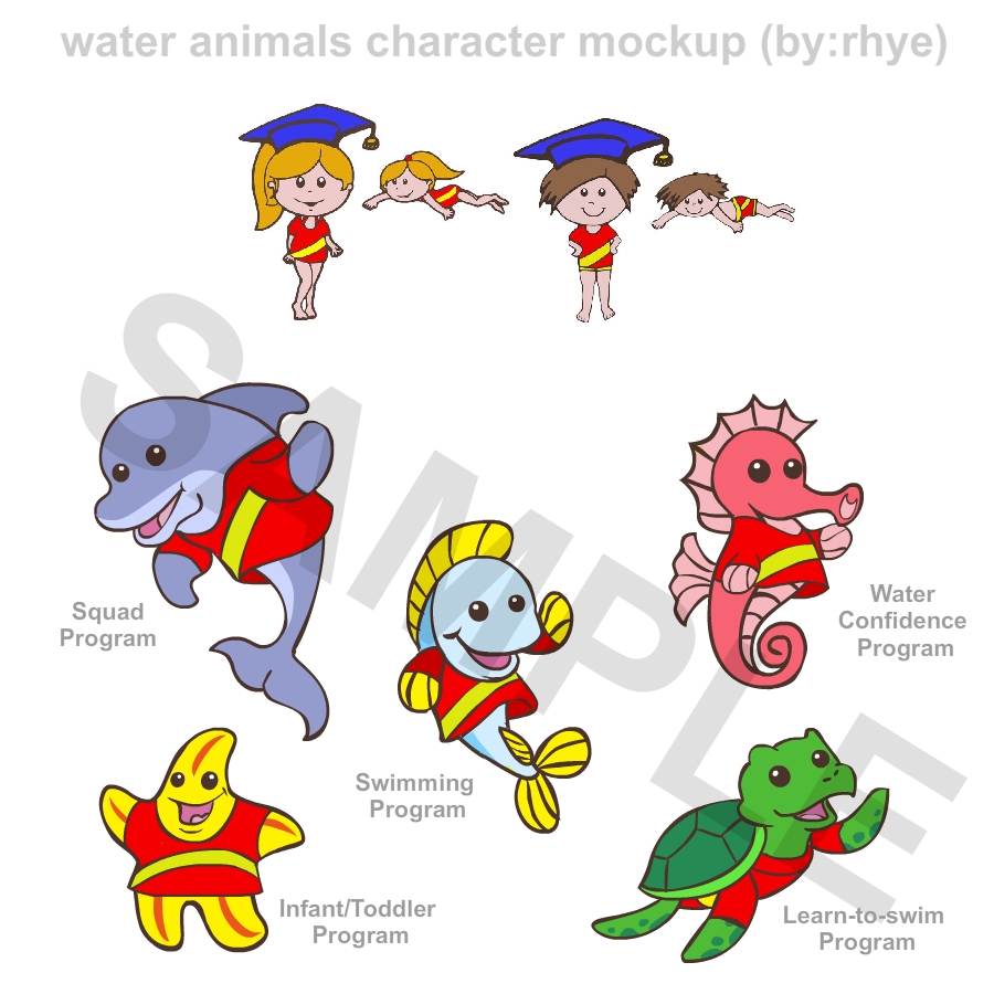 Design Illustration par Ry pour DARREN LANGE SWIMMING ACADEMY | Design #1291622