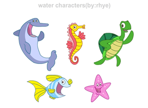 Water Friends to promote Water Safety | Illustration Design by Ry