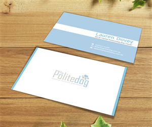 The Polite Dog - Dog Training Business Card Design | Diseño de Tarjeta de Presentación por CG PRITAM
