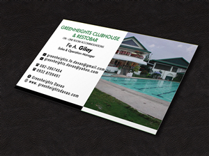 Business Card Design by Pixi Dust for GREENHEIGHTS BUSINESS & CONVENTION CENTER | Design: #4453413
