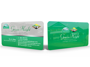 Diseño de Tarjeta de Presentación por Hardcore Design para GREENHEIGHTS BUSINESS & CONVENTION CENTER | Diseño #4471521