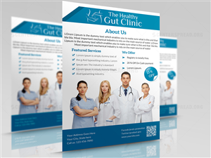 Flyer Design by CENTERSPREAD for The Healthy Gut Clinic | Design #4467443