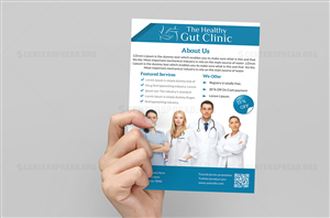 Flyer Design by CENTERSPREAD for The Healthy Gut Clinic | Design: #4467465