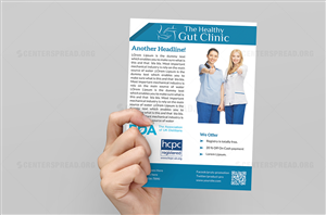 Flyer Design by CENTERSPREAD for The Healthy Gut Clinic | Design: #4467479
