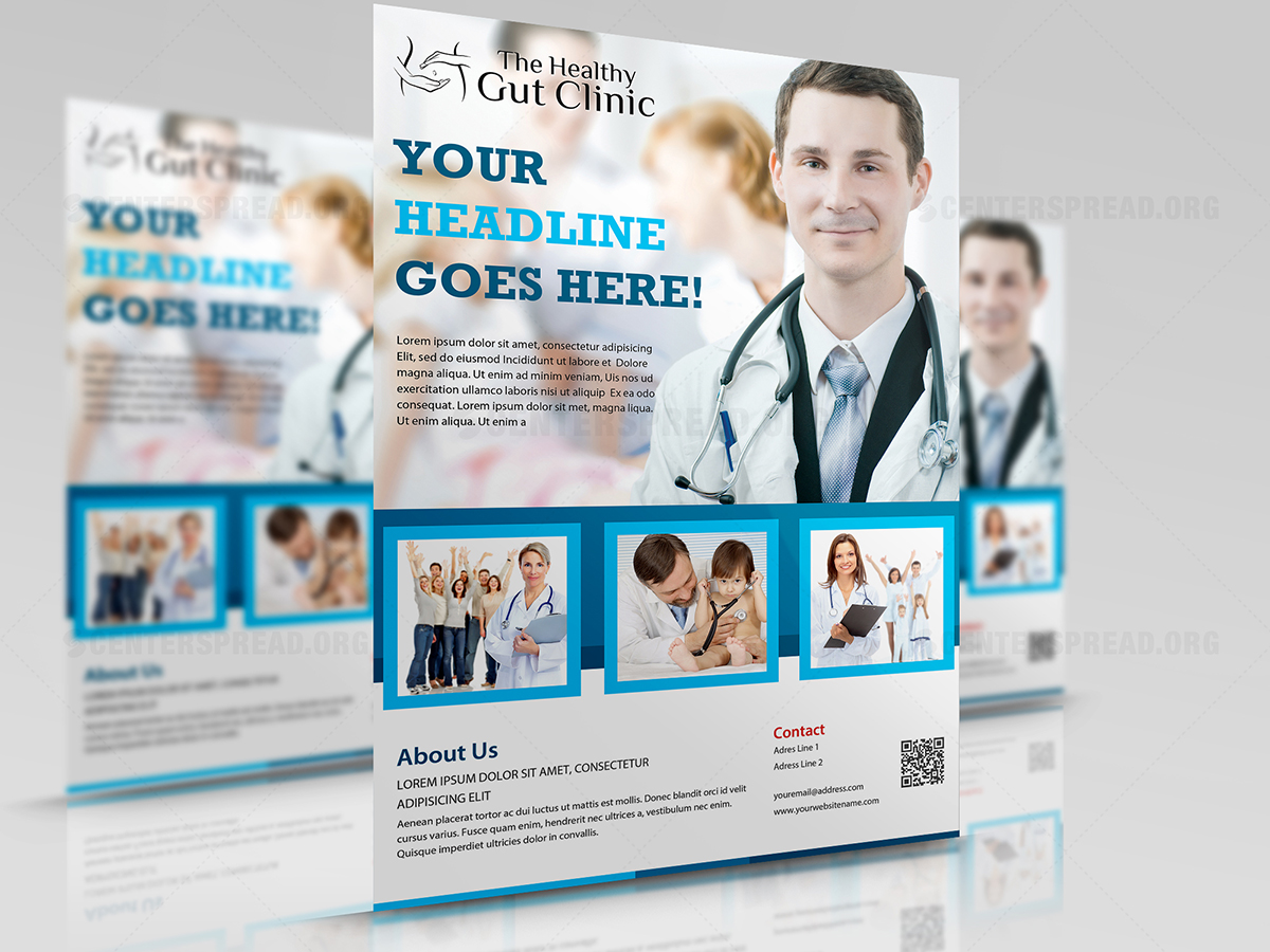 Diseño de Flyer por CENTERSPREAD para The Healthy Gut Clinic | Diseño #4467484