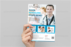 Flyer Design by CENTERSPREAD for The Healthy Gut Clinic | Design: #4467493