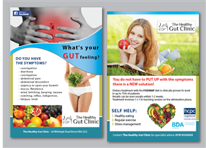 The Healthy Gut Clinic Flyer Design | Diseño de Flyer por alex989