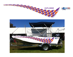 Quintrex Boat-Skin Design | Design de Panneau par Halfull Media