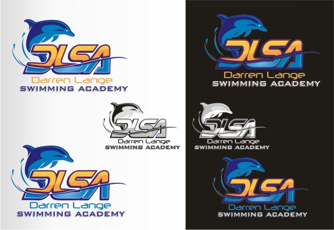 Logo Design by eightball inc. for DARREN LANGE SWIMMING ACADEMY | Design: #1331467