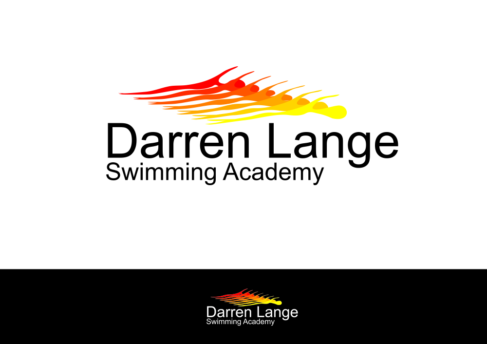 Logo Design by zamolxis for DARREN LANGE SWIMMING ACADEMY | Design #1267750