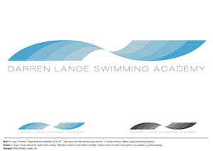 Logo Design by AIAAGD for DARREN LANGE SWIMMING ACADEMY | Design #1271848