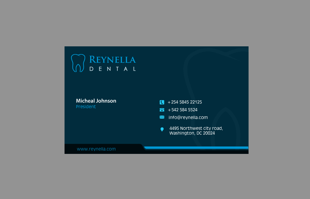 Business Card Design by Sunil for Reynella Dental | Design #4546369
