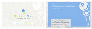 One on one Pilates studio needs business card design | Business Card Design by cb1318