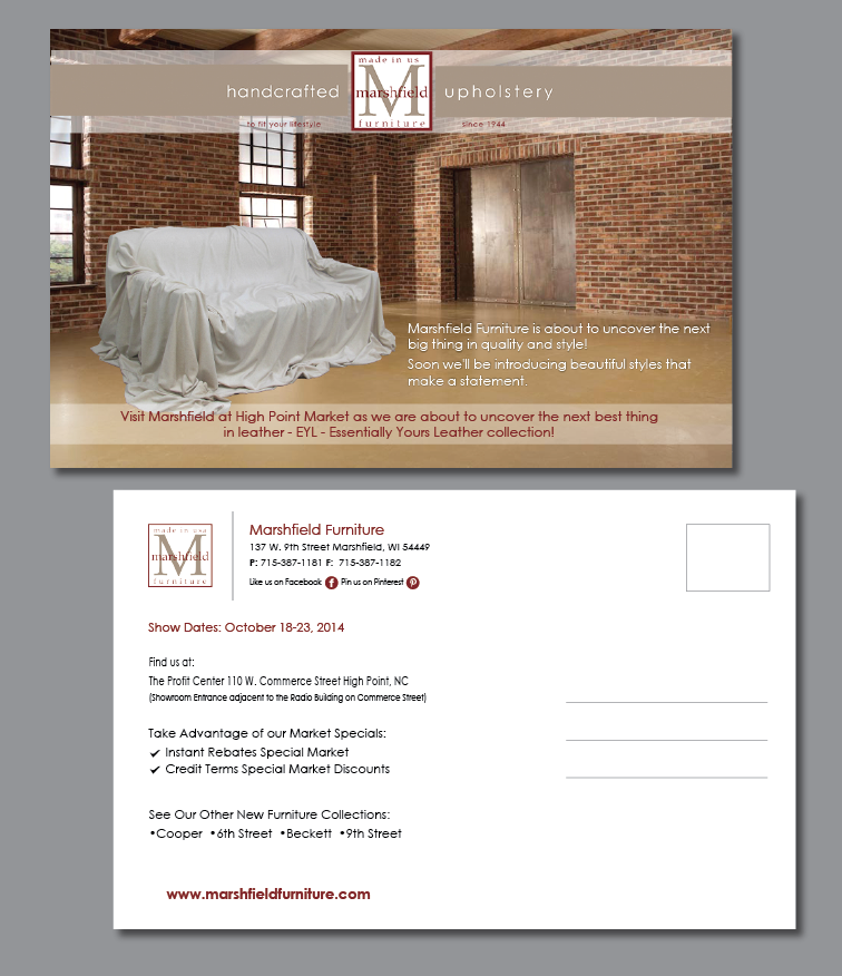 Design de Carte Postale par green82 pour Marshfield Furniture | Design #4494747