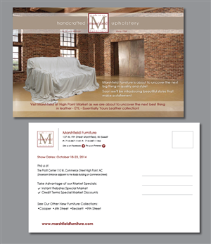 Design de Carte Postale par green82 pour Marshfield Furniture | Design : #4494747