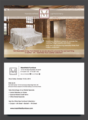 Postcard Design by rkailas for Marshfield Furniture | Design #4516043
