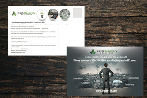 Postcard Design by uk for Waste Recovery Solutions | Design #4499967
