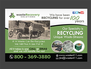 Postcard Design by NatPearlDesigns for Waste Recovery Solutions | Design: #4470869