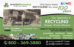 Postcard Design by NatPearlDesigns for Waste Recovery Solutions | Design: #4499477