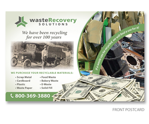 Postcard Design by LTC design for Waste Recovery Solutions | Design #4476738