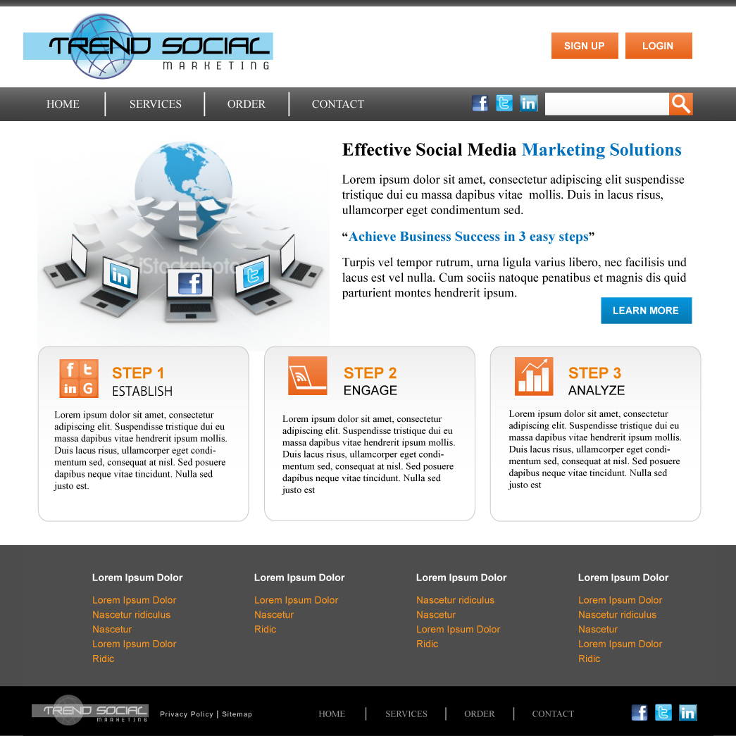 Web Design by wolf for this project | Design #199258