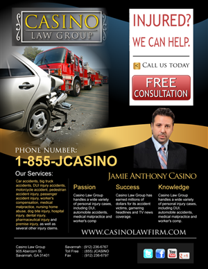 52 serious flyer designs attorney flyer design project for a lawyer car injury flyer