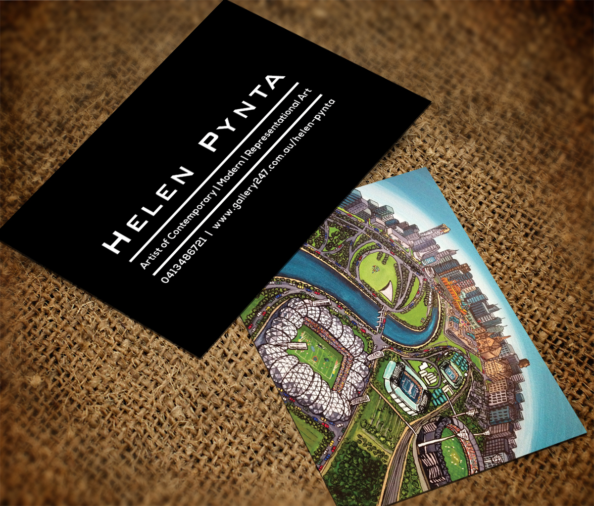 Business Card Design by Sarah Haroon for this project | Design #4459710