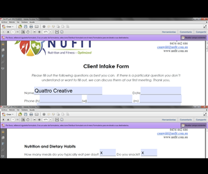 Convert paper form into fillable PDF form.