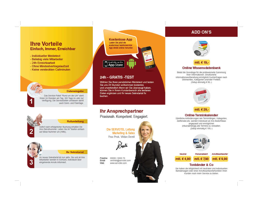 Design de Brochure par Cheet Huan pour SERVOTEL GmbH | Design #4586686