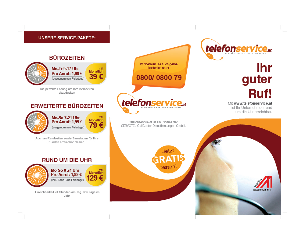 Broschüren-Design von Cheet Huan für SERVOTEL GmbH | Design #4588319