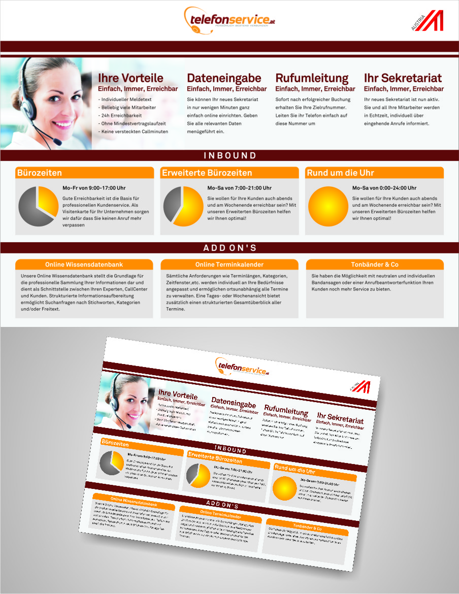 Brochure Design by bernaduslevi007 for SERVOTEL GmbH | Design #4499540