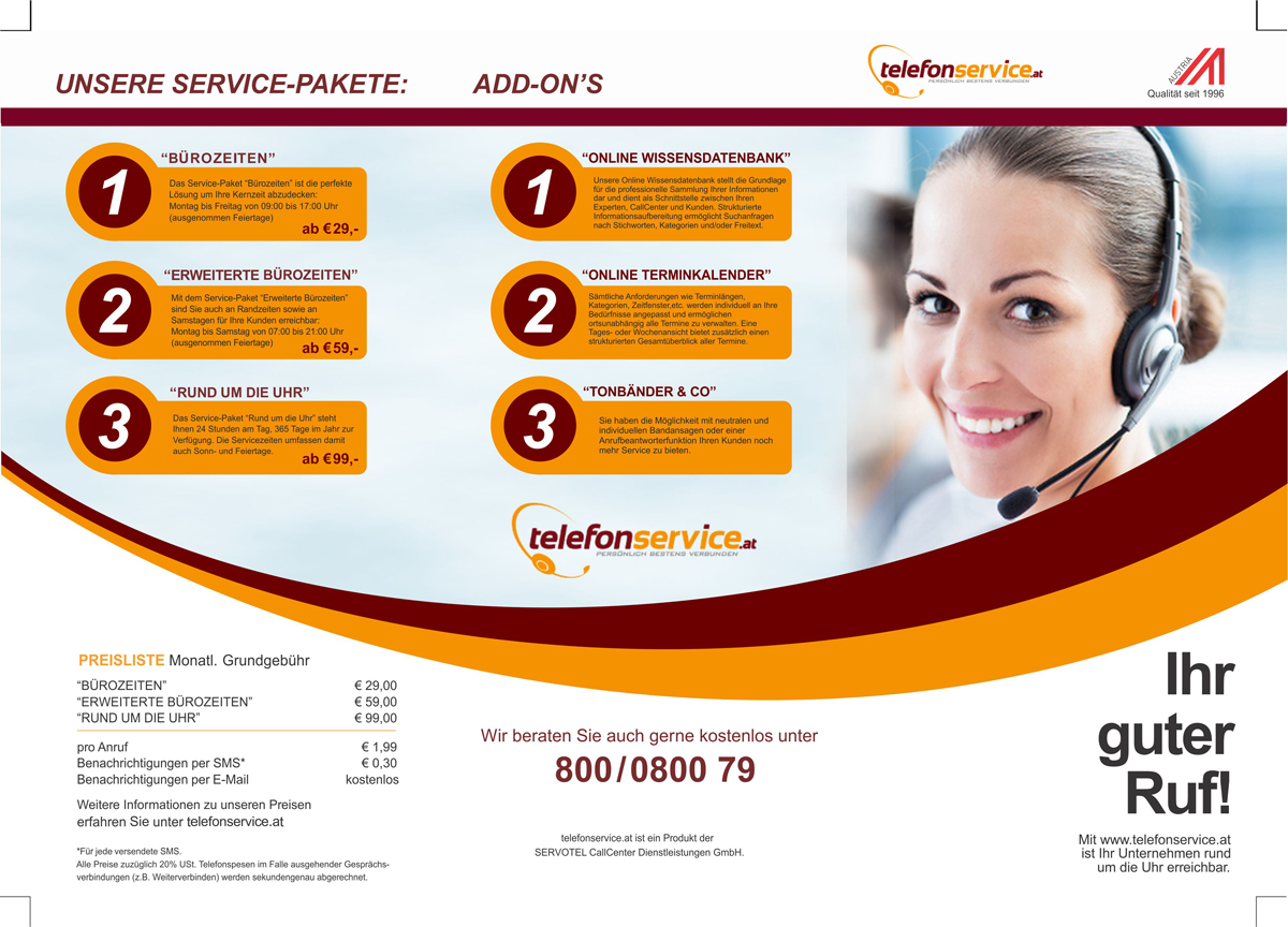 Diseño de Brochure por Allan Poe para SERVOTEL GmbH | Diseño #4498189