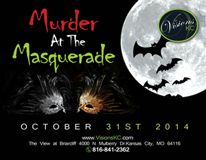 Murder at the Masquerade | Diseño de Postal por NatPearlDesigns