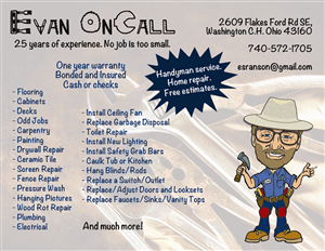 Postcard Design by Samantha Germano for Evan OnCall | Design: #4496512