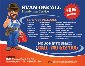 Postcard Design by NatPearlDesigns for Evan OnCall | Design: #4493902
