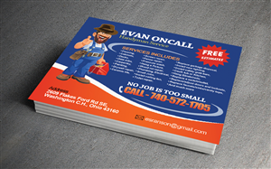 Postcard Design by NatPearlDesigns for Evan OnCall | Design: #4495295